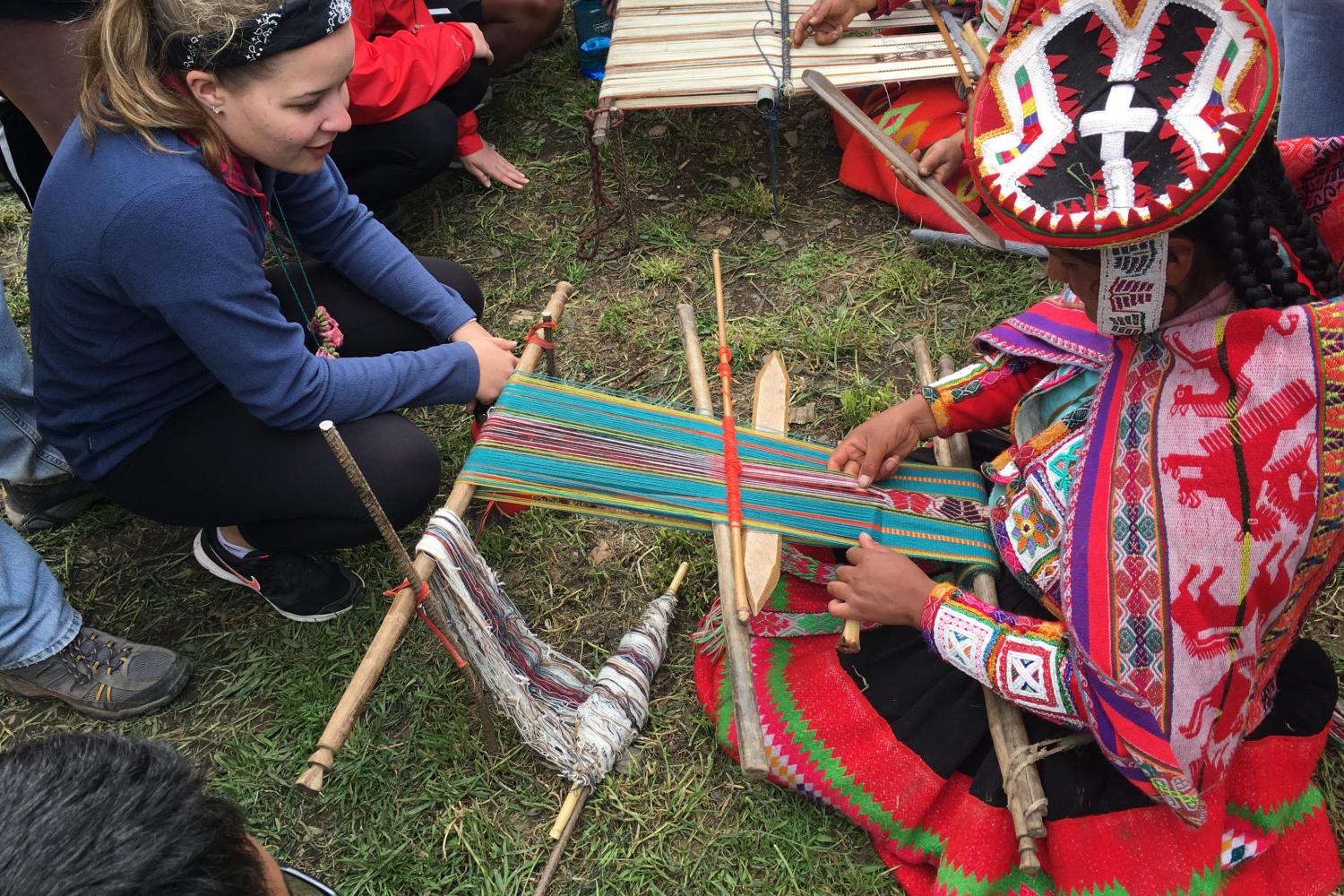 A Carthage student in Peru.